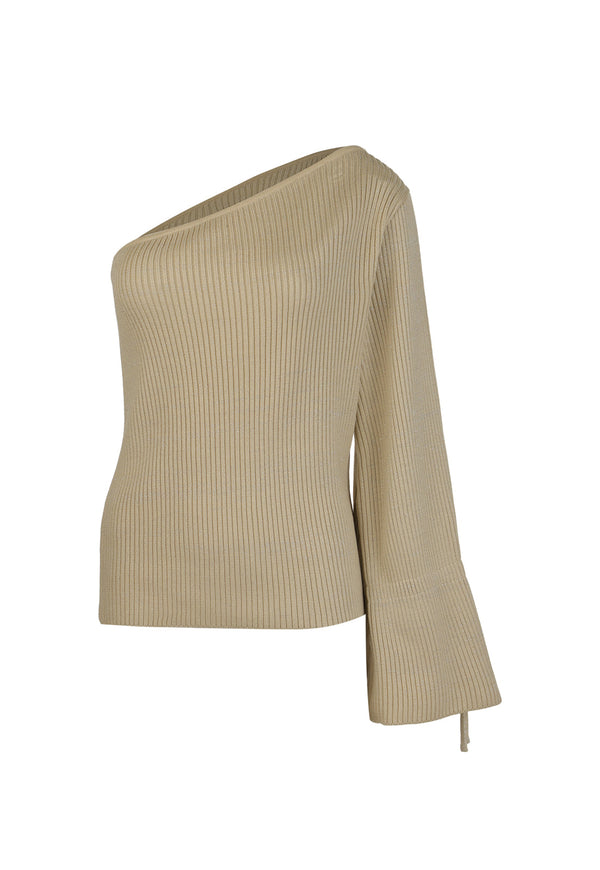 ALMOND MILK KNIT TOP