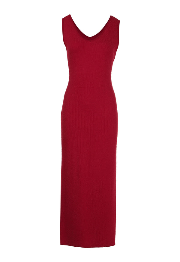 MIX BERRIES KNIT FLUFFY DRESS