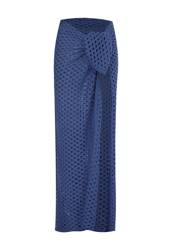 CAPRICHOSA KNIT SARONG BLUE